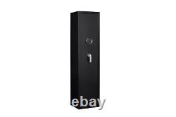 Anti-Smashing Gun Safe Large Black Steel Gun Cabinet with Smart Combination Lock