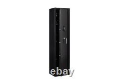 Anti-Smashing Gun Safe Large Black Steel Gun Cabinet with Smart Combination Lock