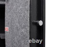 Anti-Smashing Gun Safe Large Black Steel Gun Cabinet with Smart Combination Lock