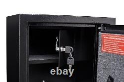 Anti-Smashing Gun Safe Large Black Steel Gun Cabinet with Smart Combination Lock