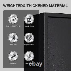 Anti-Smashing Gun Safe Large Black Steel Gun Cabinet with Smart Combination Lock