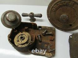 Antique 1800s Safe Lock Mechanism DEXTER Combination Dial Handle Complete Workin