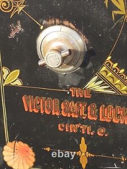 Antique 1889 Victor Safe & Lock Co Combination Safe KEY & COMBO WORKS 29