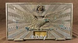 Antique Bronze Eagle Large Post Office PO Box Door Safe Style Combo Lock