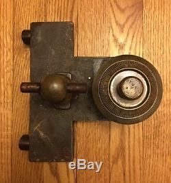 Antique Complete Safe 4# Combination Dial, Bolts, & Handle Triumph Safe & Lock
