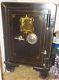Antique Iron Floor Safe With Wheels, Working Yale Combination Lock