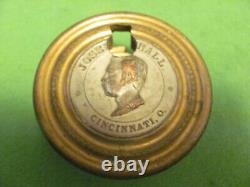 Antique Joseph L. Hall's Combination Safe Lock Wheel Pack with Coin Medallion