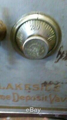 Antique Lakeside Home Deposit Vault Safe with Combination Lock