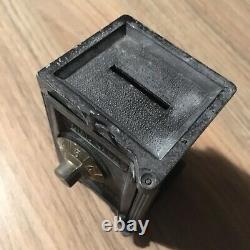 Antique PENN CRAFT USA Miniature Penny Dial Toy Safe Combination Lock Cast Iron