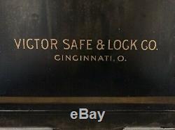 Antique Victor Safe & Lock Co Cincinnati Ohio 1885 Trademark With Combination