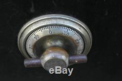 Antique Victor Safe & Lock Combination Safe CB Wood Owner