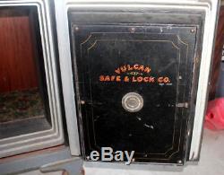 Antique Vulcan Safe & Lock Co. Iron Floor Safe with Combination