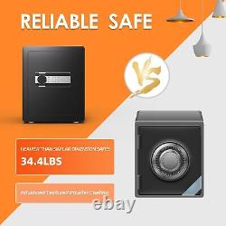 Aobabo Steel Digital Safe Box 1.93CUFT Password Quick-Access Safe Box for Hom