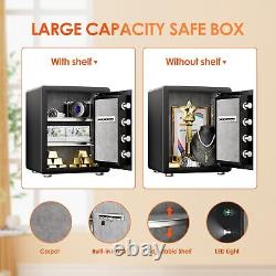 Aobabo Steel Digital Safe Box 1.93CUFT Password Quick-Access Safe Box for Hom