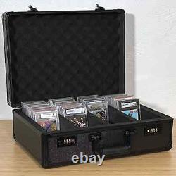 BCW Graded Lock Case- Four Row- Black For All Grading Companies Combination Lock