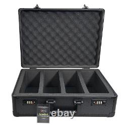BCW Graded Lock Case- Four Row- Black For All Grading Companies Combination Lock