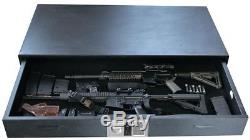 BUFFALO Under Bed Gun Safe 3 cu. Ft. Digital Electric Lock 14-Gauge Steel Black