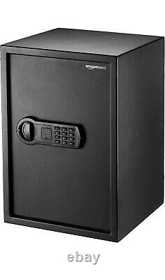 Basics Steel Home Security Safe with Programmable Keypad Secure Documents, Jew