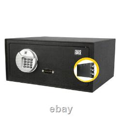 Biometric Fingerprint Laptop Safe Triple Lock LED Light Backup Access