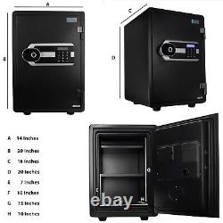 Biometric Firearm Lock Gun Cabinet Safe Fast Acccess Home Office Securty Protect