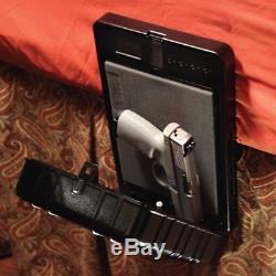 Biometric Gun Safe Handgun Storage Fingerprint Sensor Arms Reach Bedside
