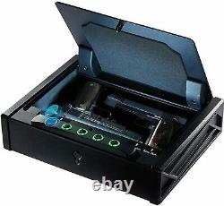 Biometric Gun Safe Pistol Handgun Fingerprint Combination Lock Metal Box Case