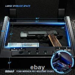 Biometric Gun Safe Pistol Handgun Fingerprint Combination Lock Metal Box Case