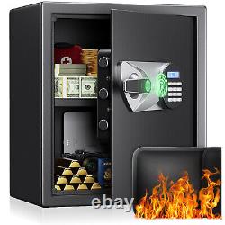 Biometric Safe Box Home Security Safe Fingerprint Recognition Money Safe