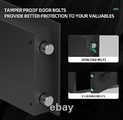 Biometric Safe, Safe Box with Fingerprint, Large Digital Keypad Safe with Rem