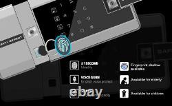 Biometric Safe for Home Digital Password Smart Safe Lock Box for Cash Documents