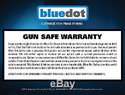 BlueDotSafes Fire-Resistant Gun Rifle Firearm Vault Security Lock Safe, LG Combo