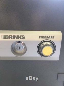 Brinks Fire Safe Grey and Black Duel combination and key lock