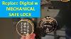 Change Electronic Digital Safe Lock With A Mechanical Safe Lock For Gun Safe Liberty Safe