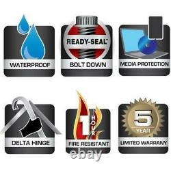 Combination Bolt-Down Safe Home Office Lockbox Waterproof Fireproof 0.94 Cu Ft