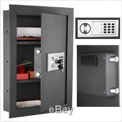 Concealed Gun Safe Wall Home Burglary Combination Vault Lock Security Door Box
