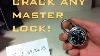 Crack A Masterlock Combination Lock In 60 Seconds Without Knowing The Combo