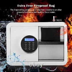 DIOSMIO 1.2Cub Fireproof LCD Safe Box Digital Keypad Lock Home Office Security