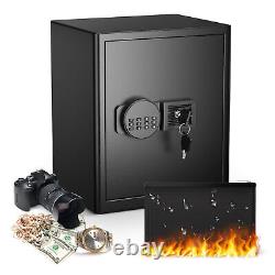 DIOSMIO Deluxe Safe Lock Box 2.5 Cubic Feet Jewelry Gun with External Battery