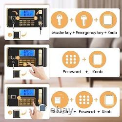 DIOSMIO Digital Safe Box 4.5Cub Large Cabinet for Home Security with Key Lock