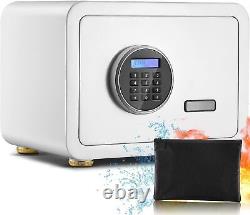 DIOSMIO LED Safe Box Lock Security 1.2Cubic Feet Cash Box Removable Shelf Home