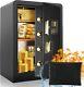 Diosmio Safe Box Home Safes Large Safe Box Double Lock Safe Cash Pistol Files