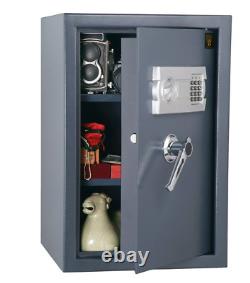 Deluxe Lock Box and Gun Safe Digital Electronic Safe Box, HWD630443, Dark Gray