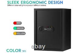 Deluxe Safe and Lock Box, Money Box, Digital Keypad Safe Box, Steel Alloy Drop Safe