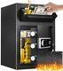 Deposit Safe With Drop Slot, 2.5 Cubic Feet Drop Safe For Business, Electronic