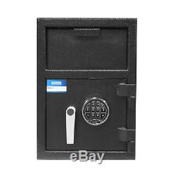 Depository Cash Storage Safe Drop Box for Money Jewelry with Keypad Lock 20x14x14