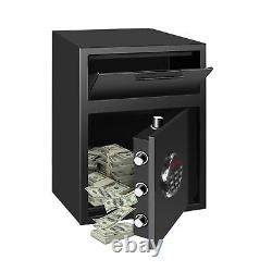 Depository Drop Safe, Deposit Cash Lock with Electronic Keypad Combination &