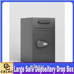 Depository Drop Safe, Deposit Cash Lock with Electronic Keypad Combination & Key