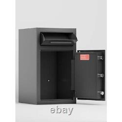 Depository Drop Safe, Deposit Cash Lock with Electronic Keypad Combination & Key