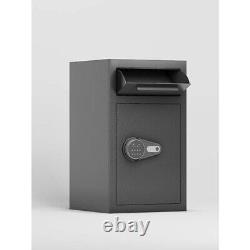 Depository Drop Safe, Deposit Cash Lock with Electronic Keypad Combination & Key