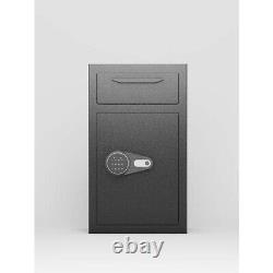 Depository Drop Safe, Deposit Cash Lock with Electronic Keypad Combination & Key